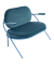 2-Sitzer Sofa SATURNE blau Stoff
