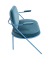 2-Sitzer Sofa SATURNE blau Stoff
