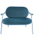 2-Sitzer Sofa SATURNE blau Stoff