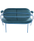 2-Sitzer Sofa SATURNE blau Stoff