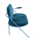 2-Sitzer Sofa SATURNE blau Kunstleder