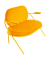 2-Sitzer Sofa SATURNE safran Kunstleder