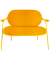 2-Sitzer Sofa SATURNE safran Kunstleder
