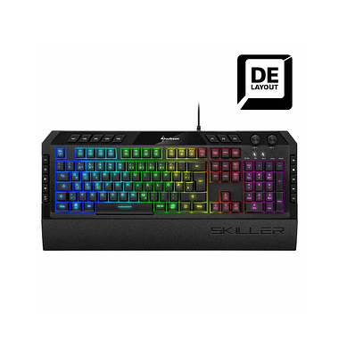 Skiller SGK5 Tastatur kabelgebunden schwarz