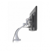 Monitor-Halterung Deluxe 50805 50834 silber für 1 Monitor, Tischklemme
