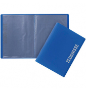 Zeugnismappe PP farbige Produkte 21008-07, blau, A4, 10 H&uuml;llen