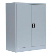 Stahlschrank 530310 lichtgrau 80,0 x 38,3 x 100,0 cm, aufgebaut