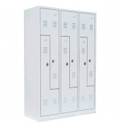 Z-Spind signalweiß 525127, 6 Schließfächer 118,5 x 50,0 x 180,0 cm