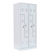 Z-Spind signalweiß 525117, 4 Schließfächer 80,0 x 50,0 x 180,0 cm