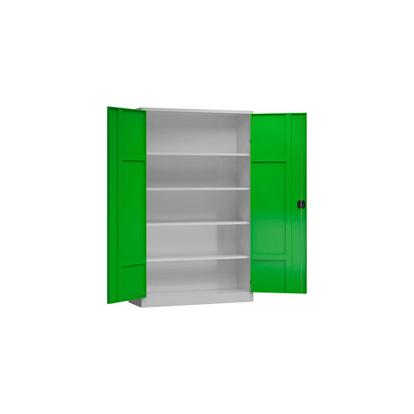 4061815549401 - Stahlschrank ClassiXL X-530375 lichtgrau gelbgrün 1200 x 420 x 1945 cm aufgebaut 4061815549401 LÜLLMANN 4061815549401 - Stahlschrank ClassiXL X-530375 lichtgrau gelbgrün 1200 x 420 x 1945 cm aufgebaut 4061815549401 LÜLLMANN