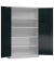 Stahlschrank ClassiXL X-530378 anthrazit, lichtgrau 120,0 x 42,0 x 194,5 cm, aufgebaut