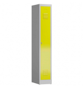 Spind ClassiX lichtgrau, zinkgelb X-510116, 1 Schließfach 31,0 x 50,0 x 180,0 cm