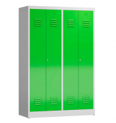 Spind ClassiX gelbgrün, lichtgrau X-510445, 2 Schließfächer 118,5 x 50,0 x 180,0 cm