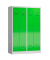 Spind ClassiX gelbgrün, lichtgrau X-510445, 2 Schließfächer 118,5 x 50,0 x 180,0 cm
