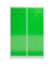 Spind ClassiX gelbgrün, lichtgrau X-510445, 2 Schließfächer 118,5 x 50,0 x 180,0 cm