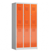 Spind ClassiX feuerrot, lichtgrau X-520234, 6 Schließfächer 87,0 x 50,0 x 180,0 cm