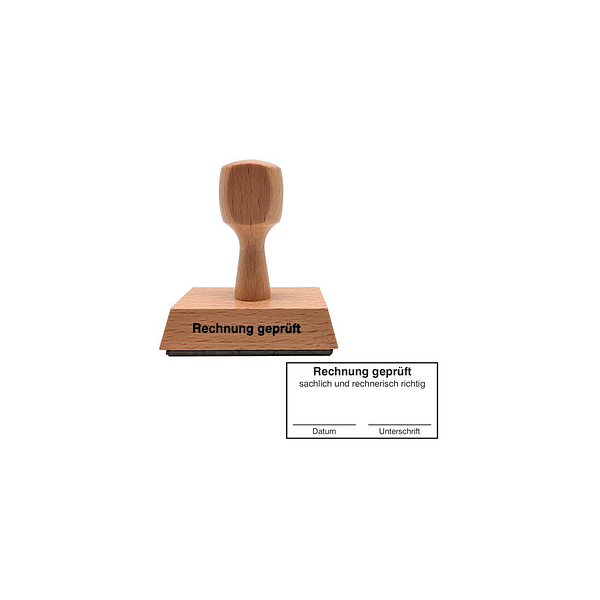 4044589556059 - Textstempel Rechnung geprüft ohne Logo 1 St 4044589556059 - Textstempel Rechnung geprüft ohne Logo 1 St