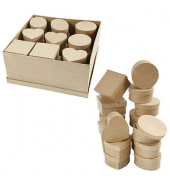 Geschenkboxen-Set braun
