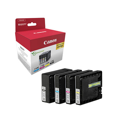 Druckerpatrone PGI-2500 BK/C/M/Y 9290B006, schwarz/cyan/magenta/gelb