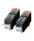 Druckerpatrone PGI-520 BK Twin-Pack 2932B019 (PGI-520BK), schwarz, ca. 2x 324 Seiten
