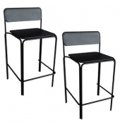 Hocker THBISX2M.01 BISTRO, schwarz, bis 160kg