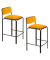 Hocker THBISX2V.20 BISTRO, safran, bis 160kg