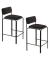 Hocker THBISX2SC.01 BISTRO, schwarz, bis 160kg