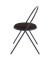 Besucherstuhl SATURNE, schwarz / schwarz, ohne Armlehnen, Pyramidengestell