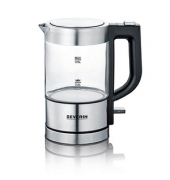 Wasserkocher 3472, transparent/schwarz/silber, 1100 Watt, 500 ml