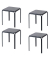 Hocker TBBISX4M.01 BISTRO, schwarz, bis 160kg