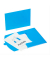 Dokumententaschen Wallet DIN A4 blau glatt 0,43 mm