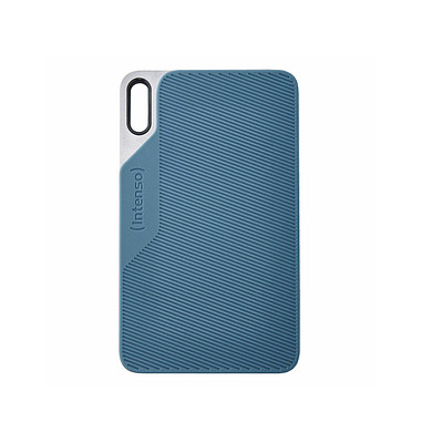 externe Festplatte TX100 3826460, blau/grau, 1,8 Zoll (4,6cm), 1 TB, SSD