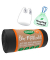 Müllbeutel 10-00025, schwarz, 20 Liter, mit Griff