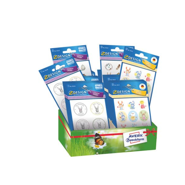 60 Stück AVERY Zweckform 39225 Oster Decorsticker sortiert 4004182392256 AVERY Zweckform