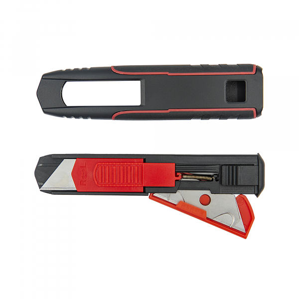 4003801872933 - Sicherheitsmesser Duo 19mm Haken-  und Trapezklinge automatischer Klingenrückzug 4003801872933 WEDO