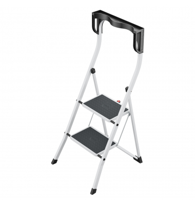 Stehleiter 4342-300 K75 ComfortLine, 1x 2 Stufen, weiß, Stahl