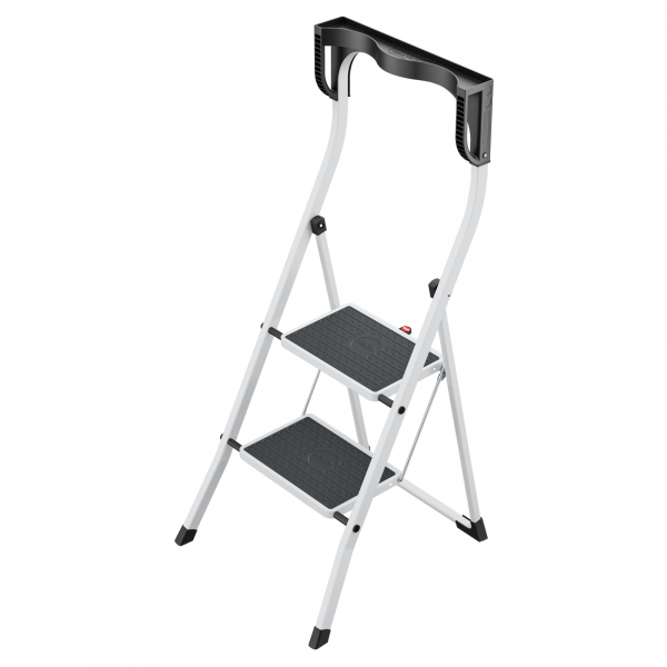 4007126241764 - Klapptritt K75 ComfortLine Stahl Tragfähigkeit 150 kg 2 Stufen Tritthöhe 470 mm Hailo