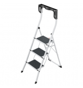 Stehleiter 4343-300 K75 ComfortLine, 1x 3 Stufen, weiß, Stahl