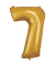 Folienballon Zahl 7 gold