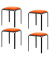 Hocker TBBISX4V.27 BISTRO, rost, bis 160kg