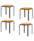 Hocker TBBISX4V.20 BISTRO, safran, bis 160kg