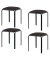 Hocker TBBISX4SC.01 BISTRO, schwarz, bis 160kg