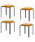 Hocker TBBISX4SC.20 BISTRO, safran, bis 160kg