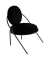 2 PAPERFLOW Sessel SATURNE schwarz Stoff