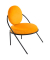 2 PAPERFLOW Sessel SATURNE safran schwarz Stoff