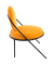 2 PAPERFLOW Sessel SATURNE safran schwarz Stoff
