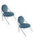 2 PAPERFLOW Sessel SATURNE blau Stoff
