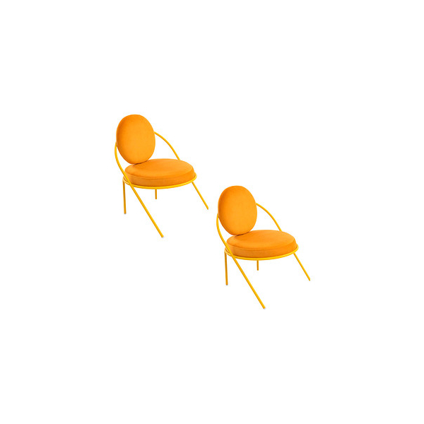 3660141960167 - Sessel Meet by Paperflow Saturne B 700 x T 730 x H 880 mm Samt Safran Safran 3660141960167 - Sessel Meet by Paperflow Saturne B 700 x T 730 x H 880 mm Samt Safran Safran