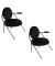 2 PAPERFLOW Sessel SATURNE schwarz Stoff