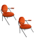 2 PAPERFLOW Sessel SATURNE rost schwarz Stoff